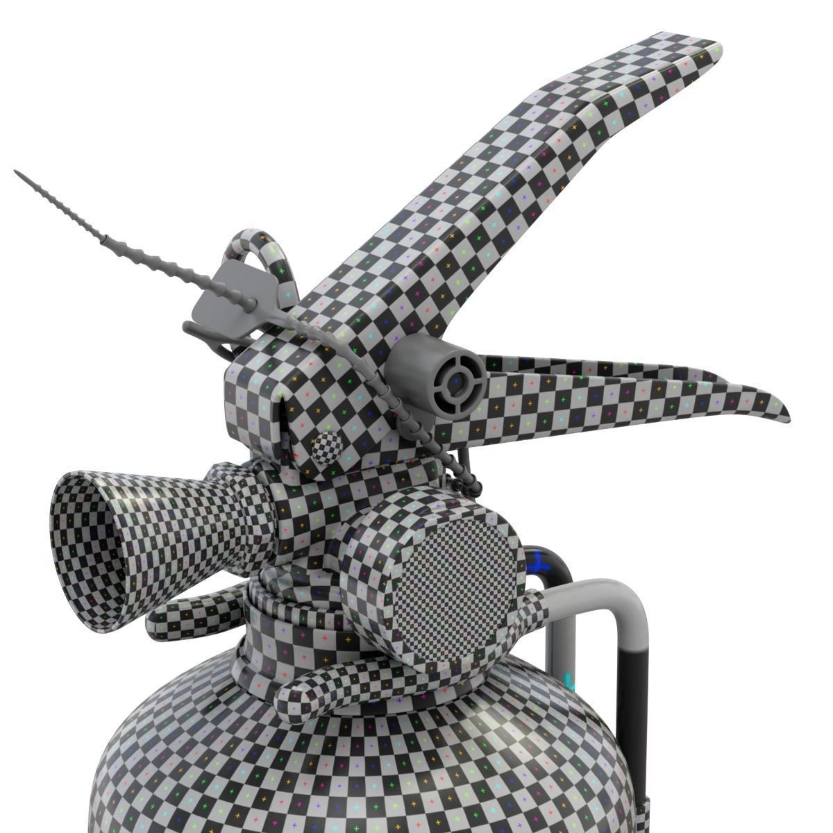 Car Fire Extinguisher 3D model_16