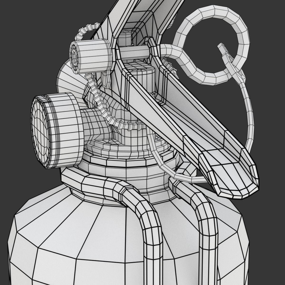 Car Fire Extinguisher 3D model_23