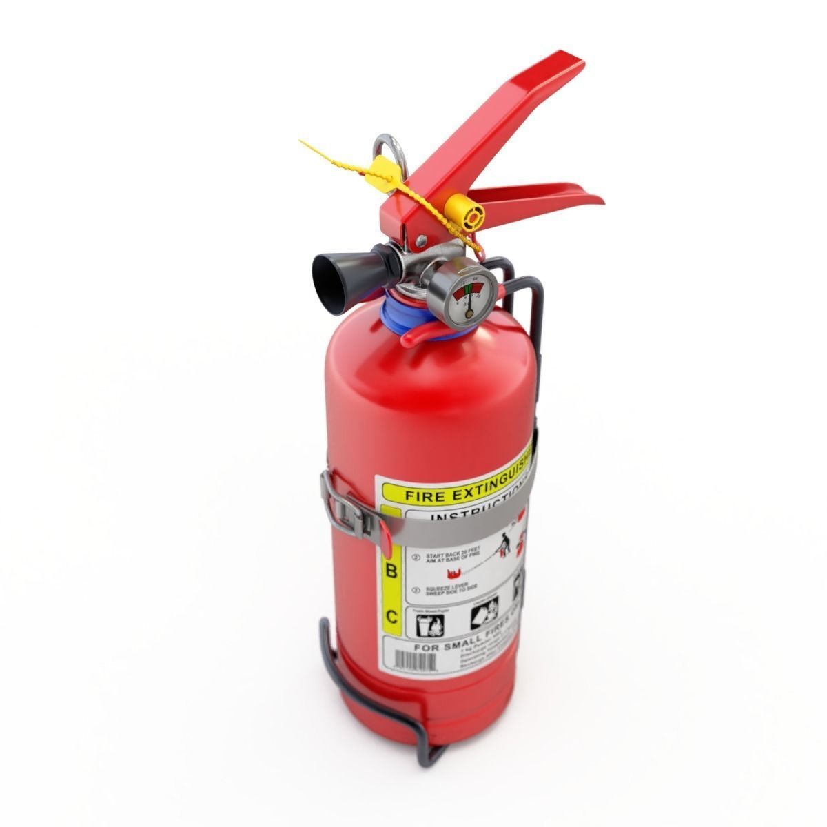 Car Fire Extinguisher 3D model_12