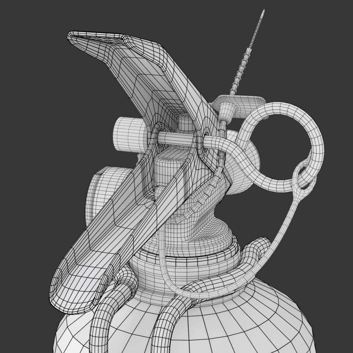 Car Fire Extinguisher 3D model_27