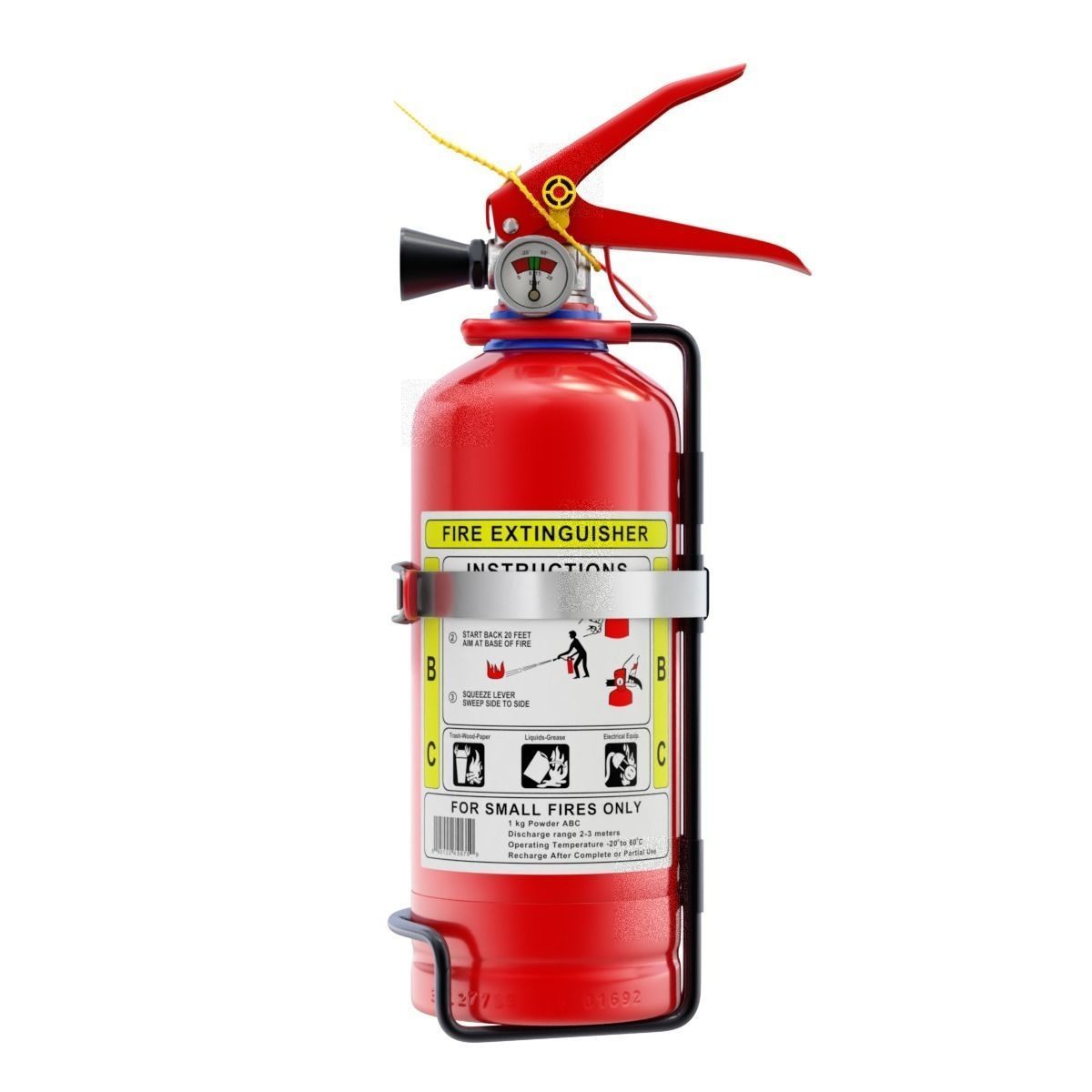 Car Fire Extinguisher 3D model_10