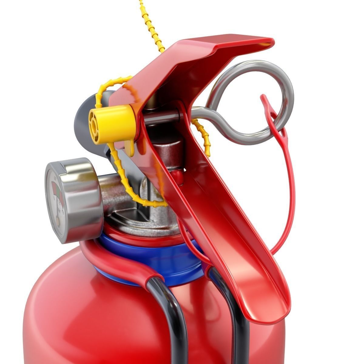 Car Fire Extinguisher 3D model_4