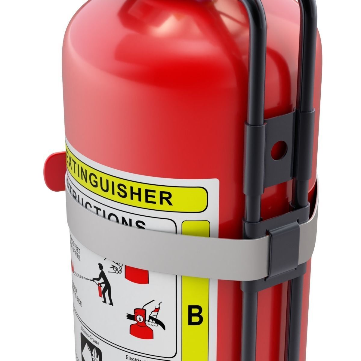 Car Fire Extinguisher 3D model_5