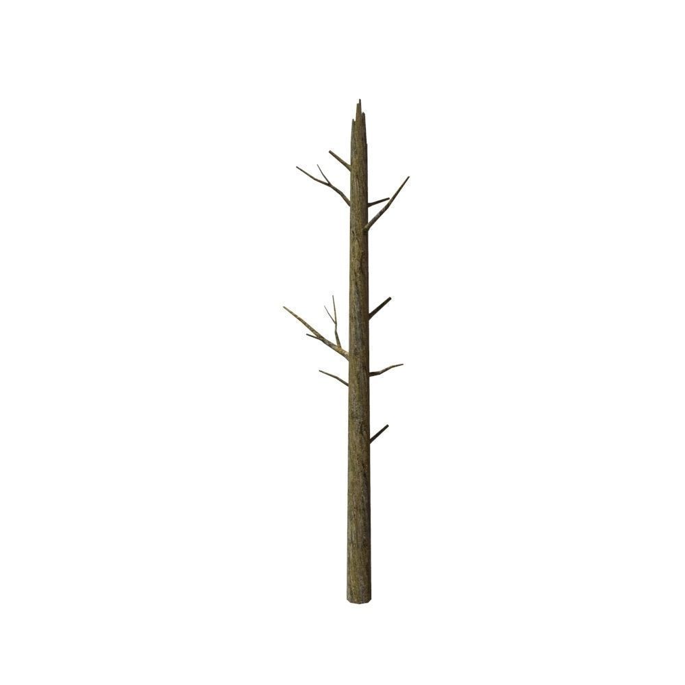 Dead Tree Low-poly 3D model_12