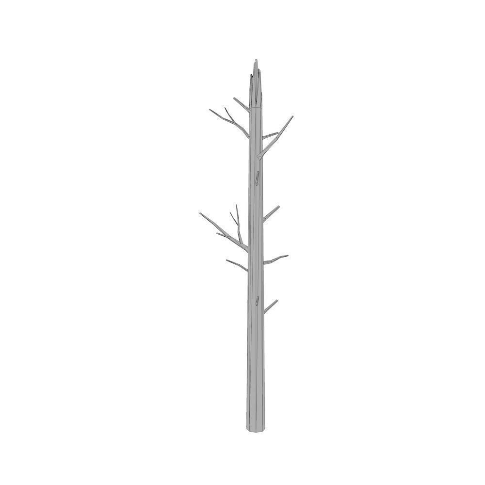 Dead Tree Low-poly 3D model_16