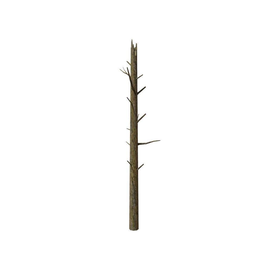 Dead Tree Low-poly 3D model_14