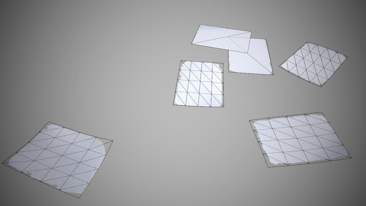 Low Poly Papers On The Ground PBR Low-poly 3D model_3