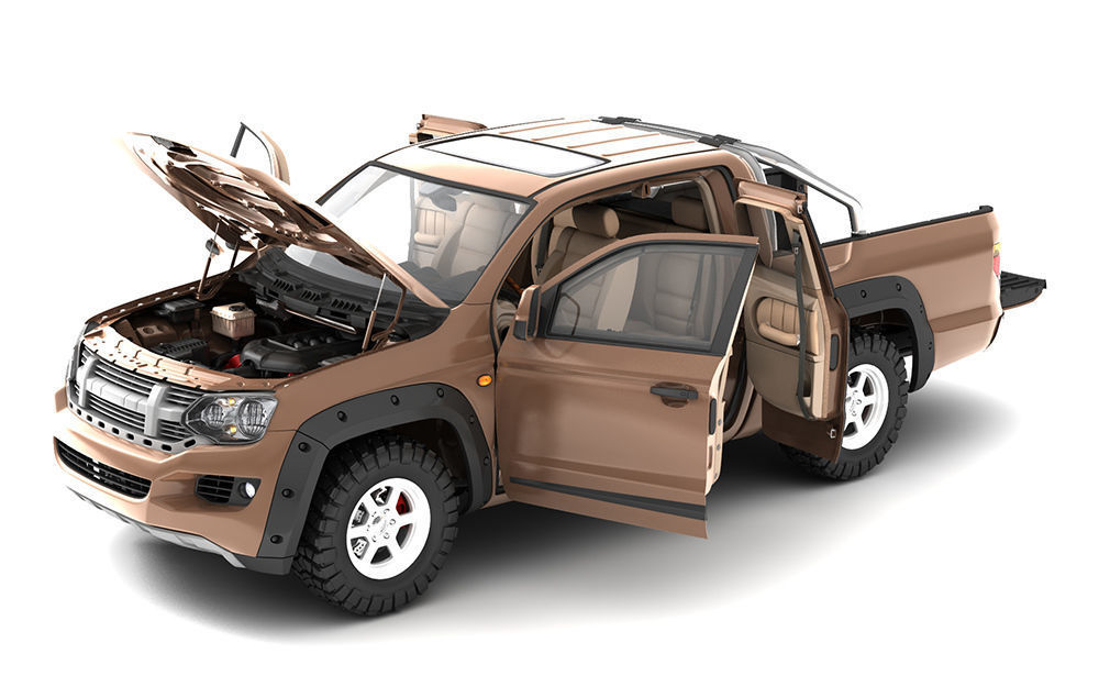 Dosch 3D - Car Details - Pick Up 3D model_10