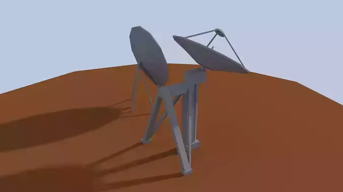Low Poly Antenna Dish