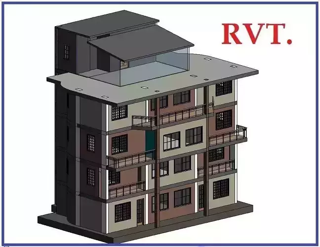 Revit Small House Design 3D model