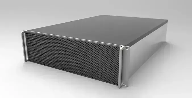 3RU 12 Bay Server 3D model