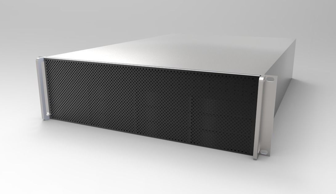3RU 12 Bay Server 3D model 3D model | CGTrader
