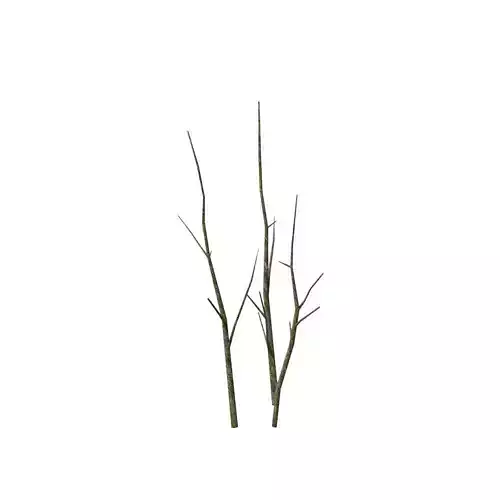 Dead tree Low-poly 3D model