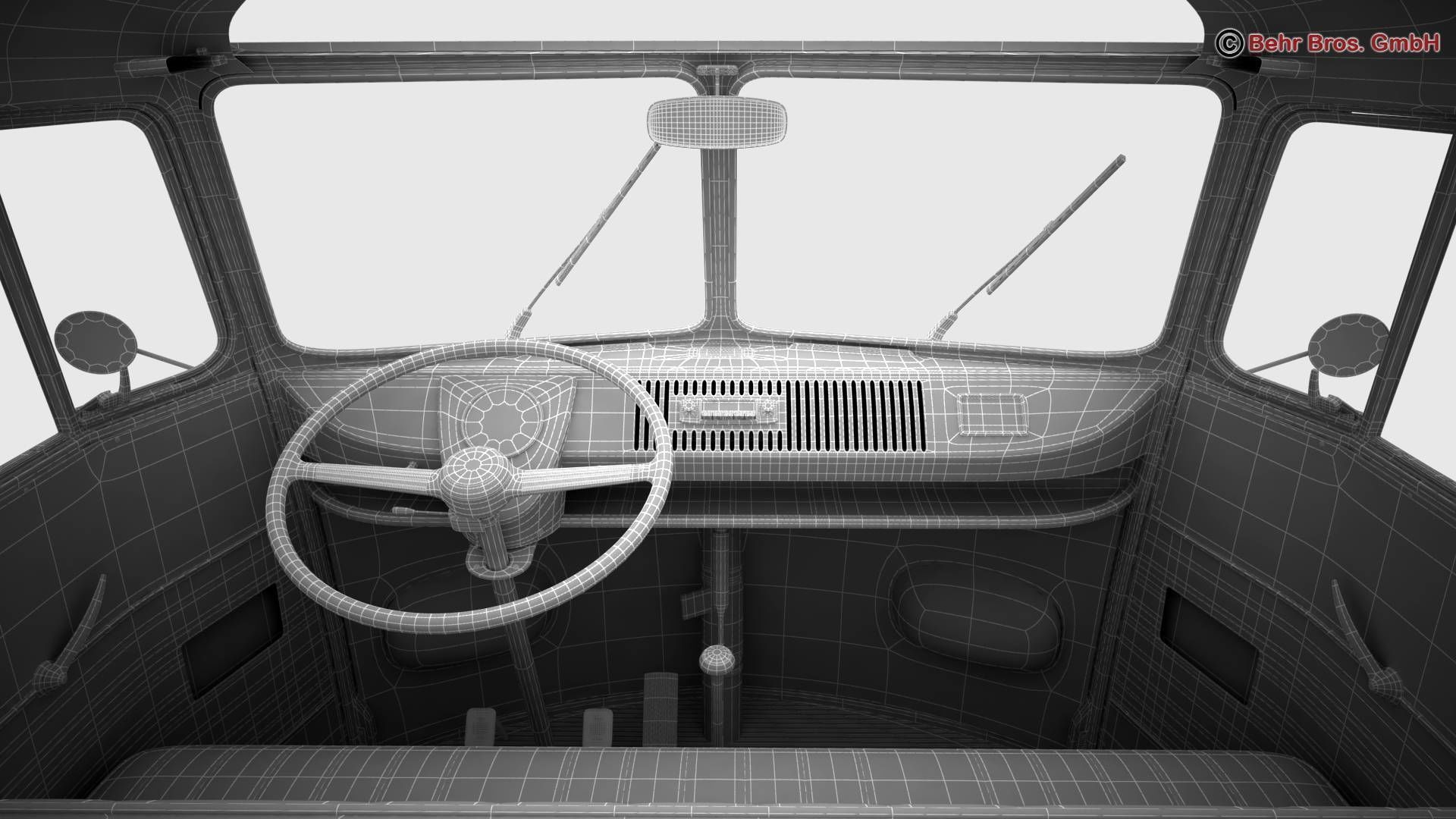 Volkswagen T1 Samba 1963 Accessories 3D model_50