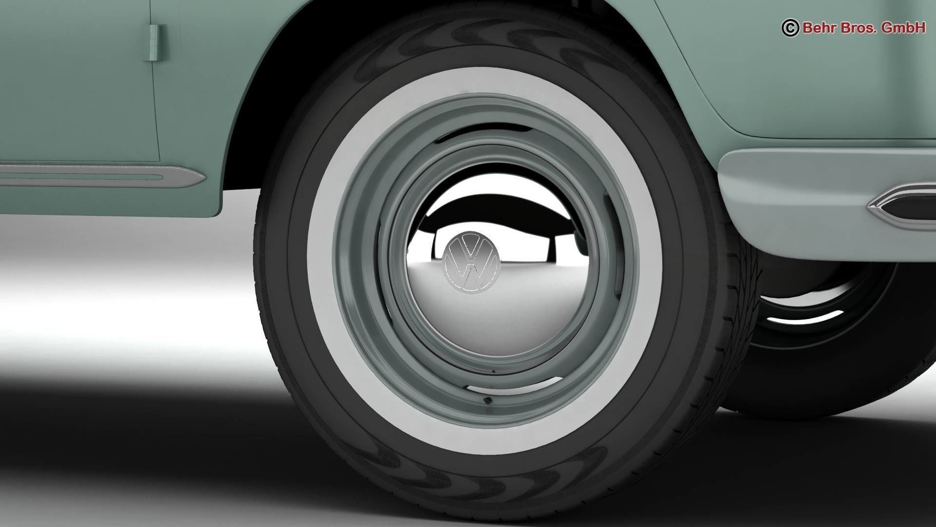 Volkswagen T1 Samba 1963 Accessories 3D model_11