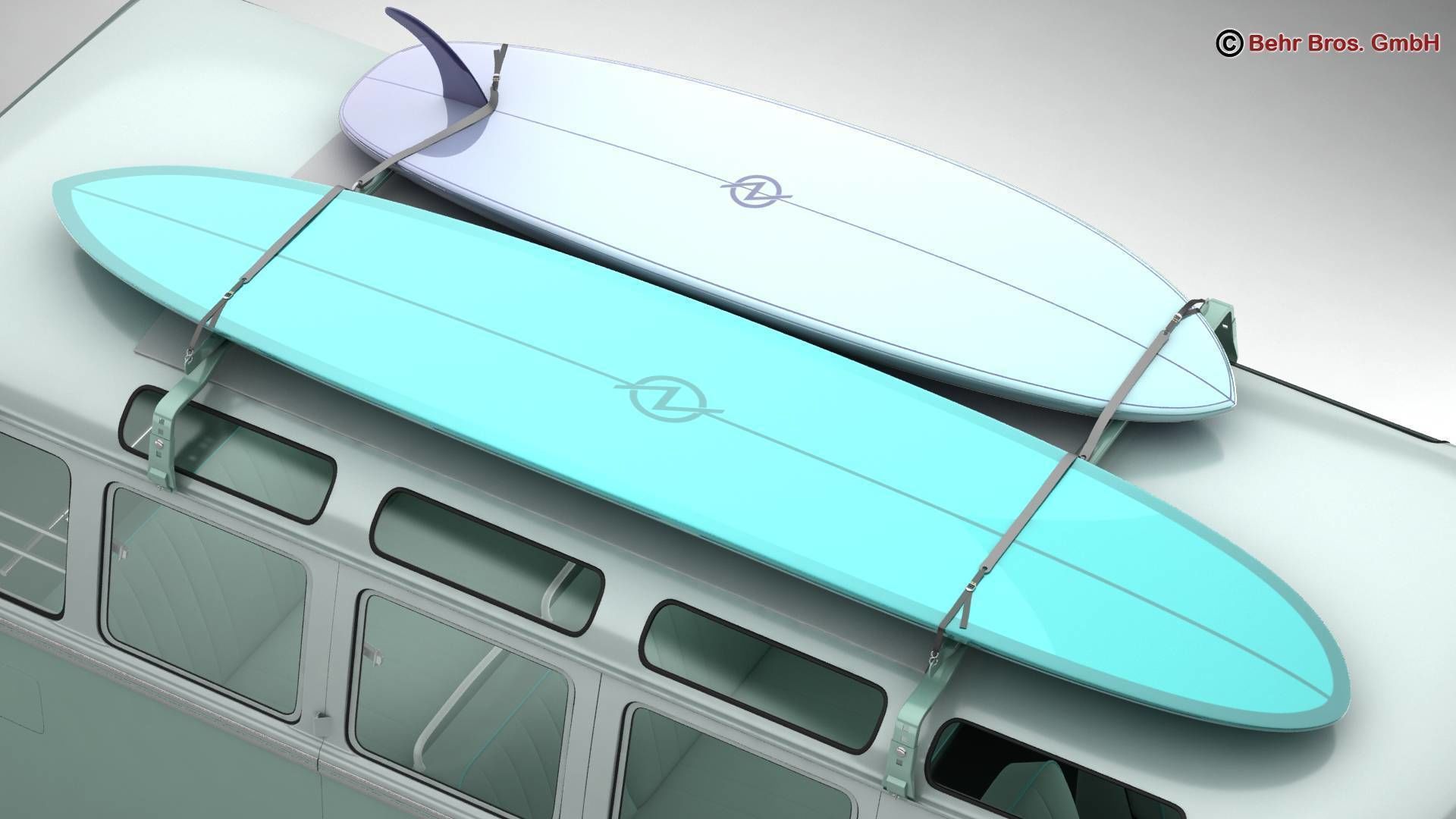 Volkswagen T1 Samba 1963 Accessories 3D model_17