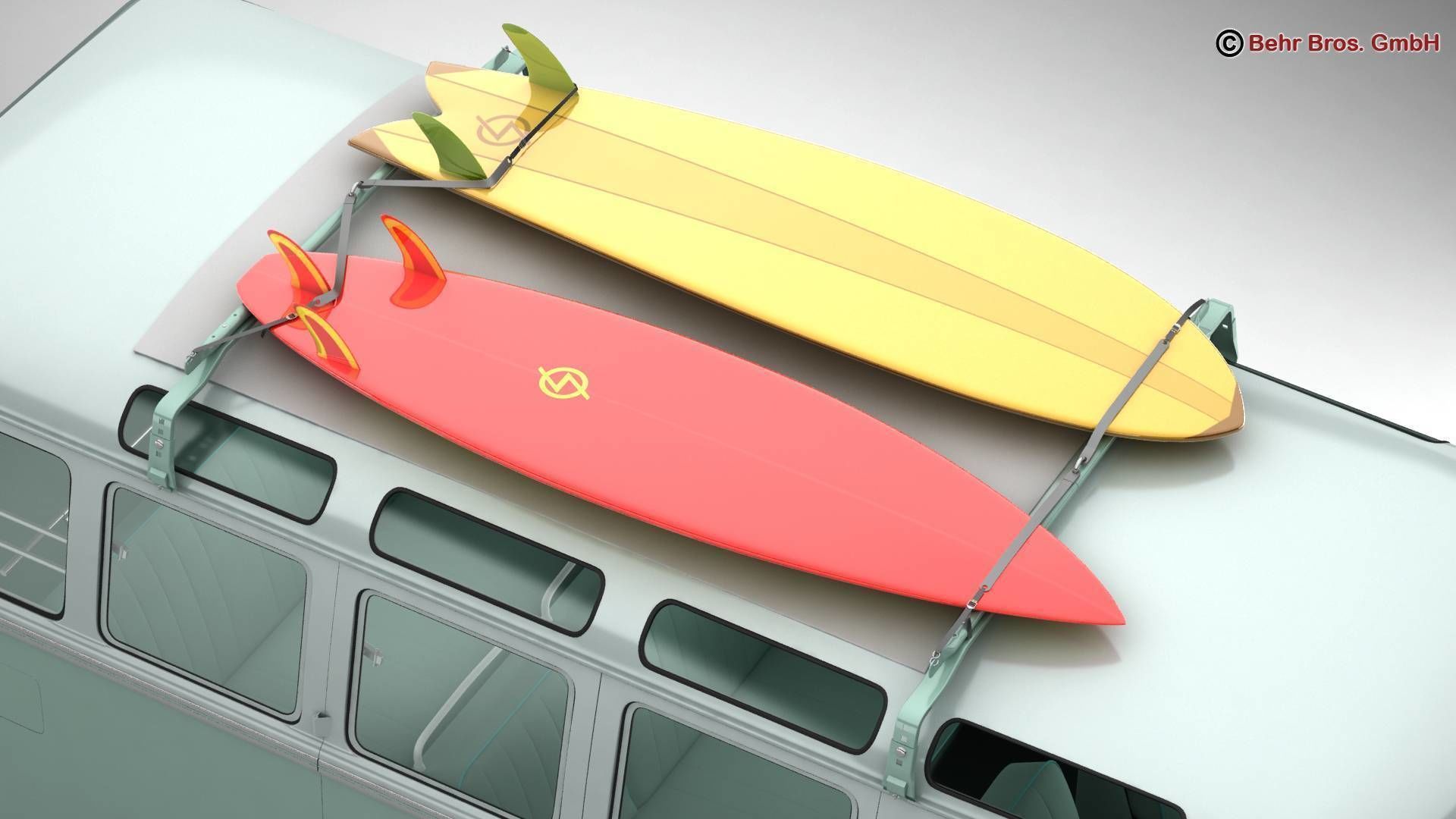 Volkswagen T1 Samba 1963 Accessories 3D model_16