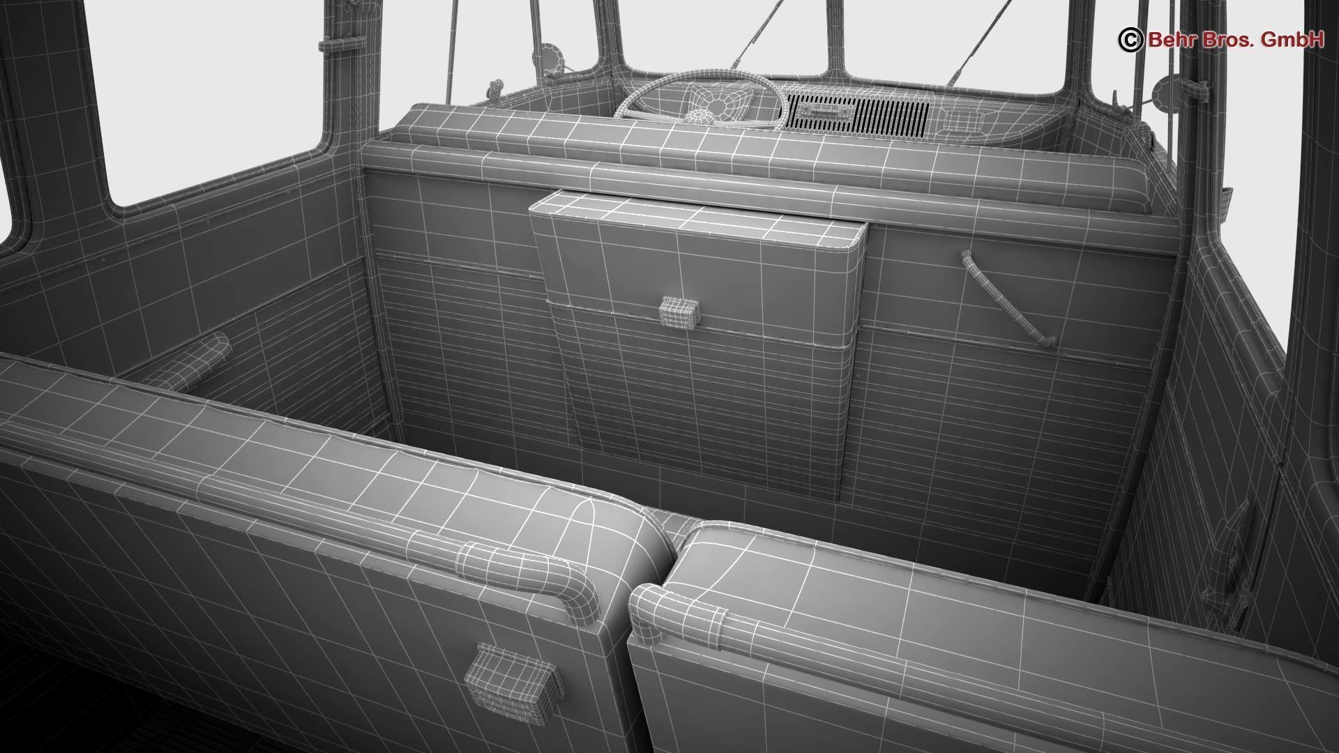 Volkswagen T1 Samba 1963 Accessories 3D model_51