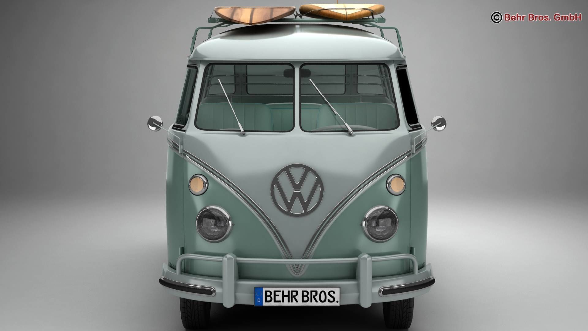 Volkswagen T1 Samba 1963 Accessories 3D model_9