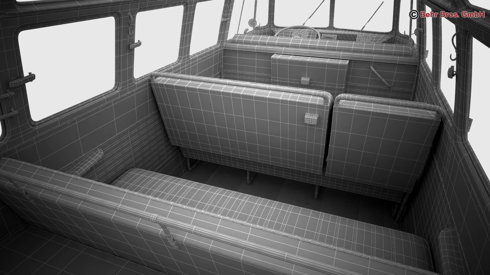 Volkswagen T1 Samba 1963 Accessories 3D model_52