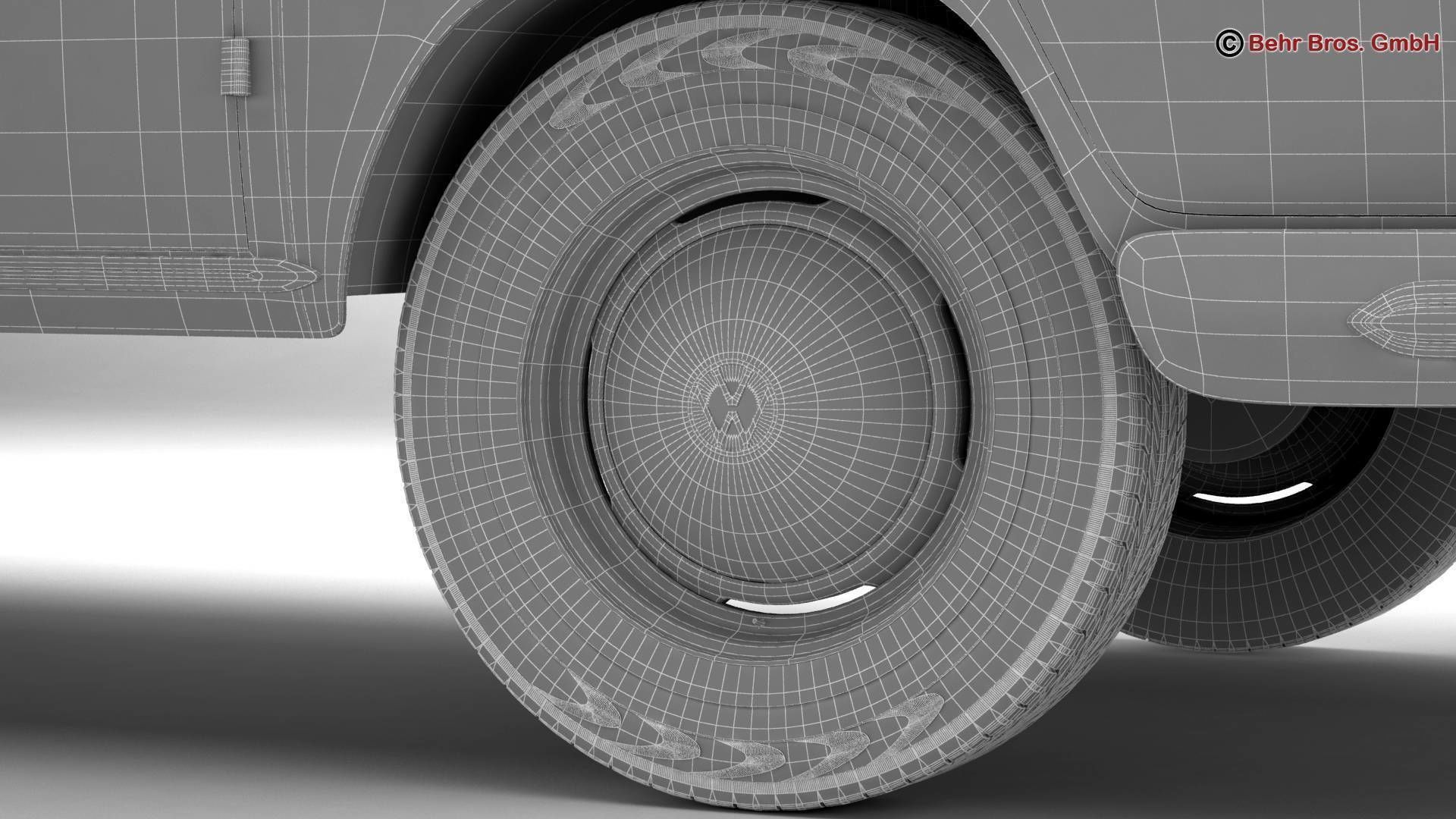 Volkswagen T1 Samba 1963 Accessories 3D model_37