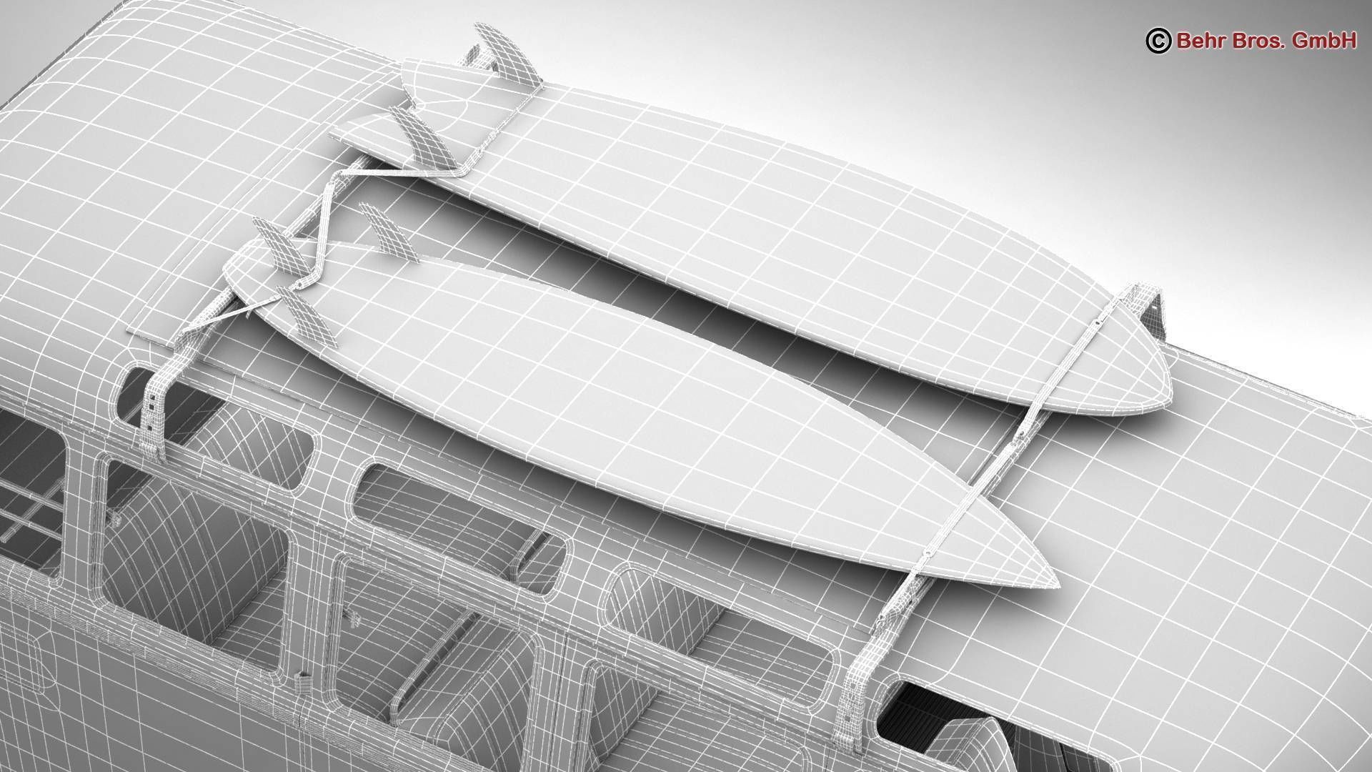 Volkswagen T1 Samba 1963 Accessories 3D model_41