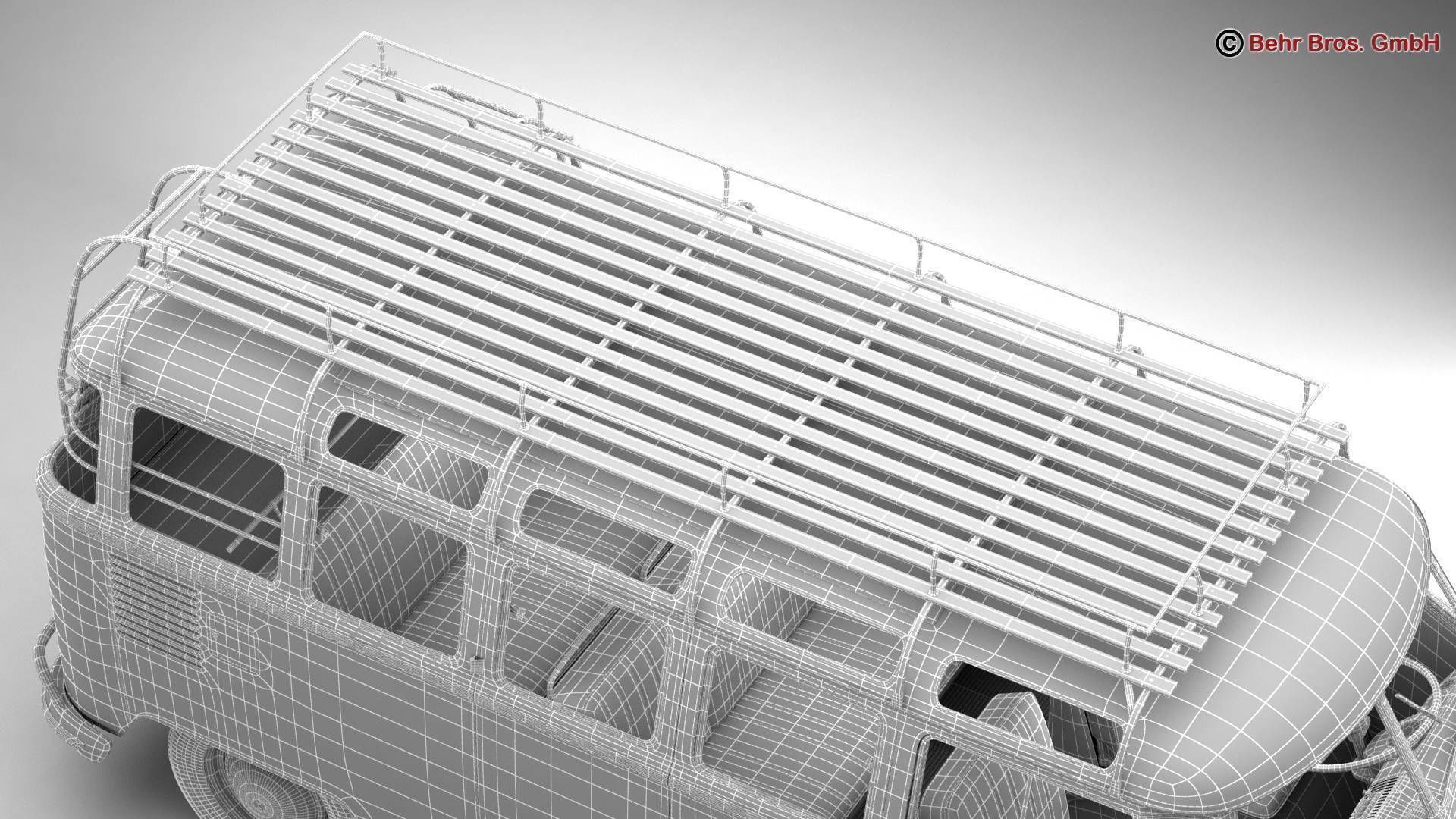 Volkswagen T1 Samba 1963 Accessories 3D model_46