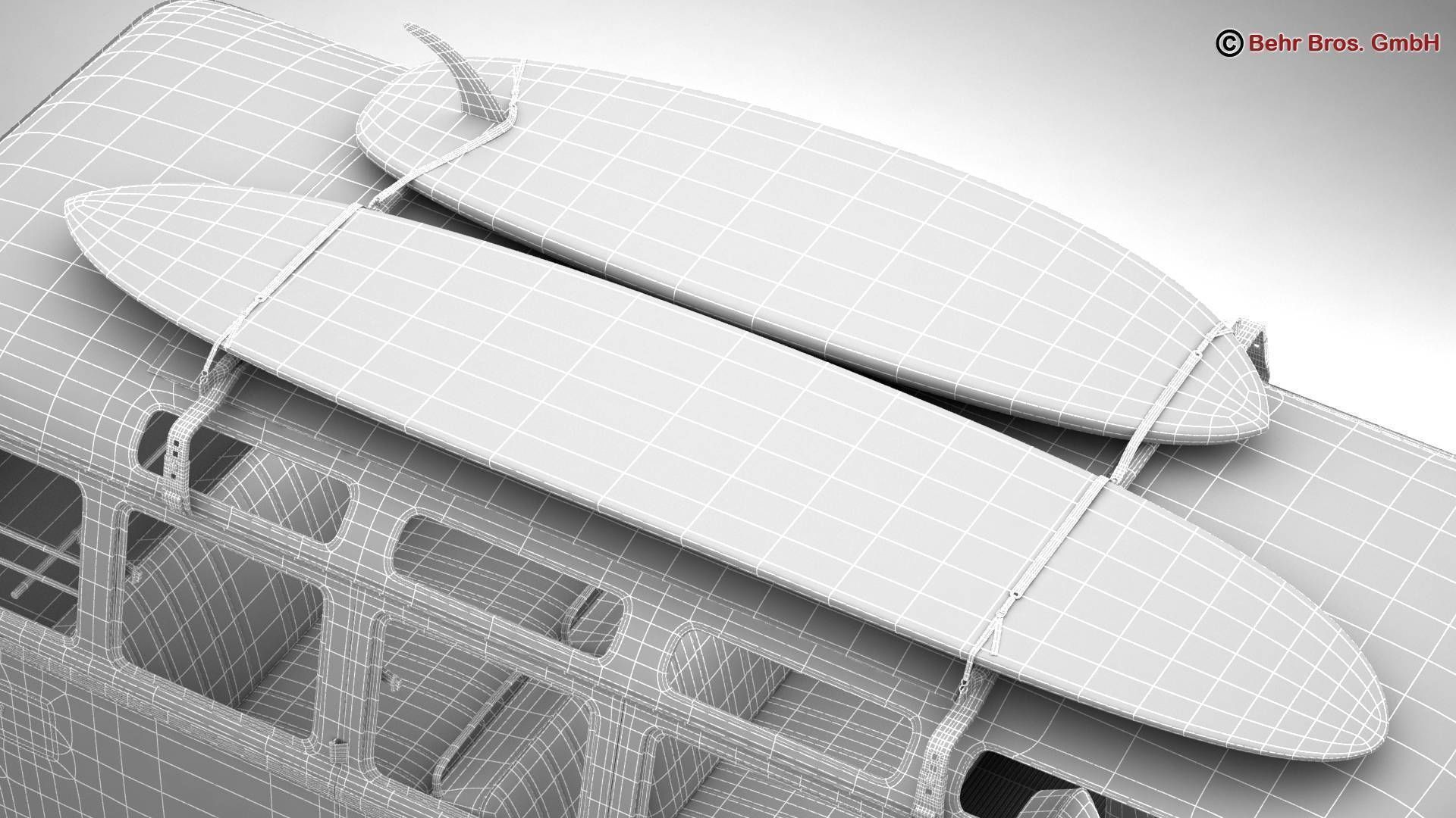 Volkswagen T1 Samba 1963 Accessories 3D model_40