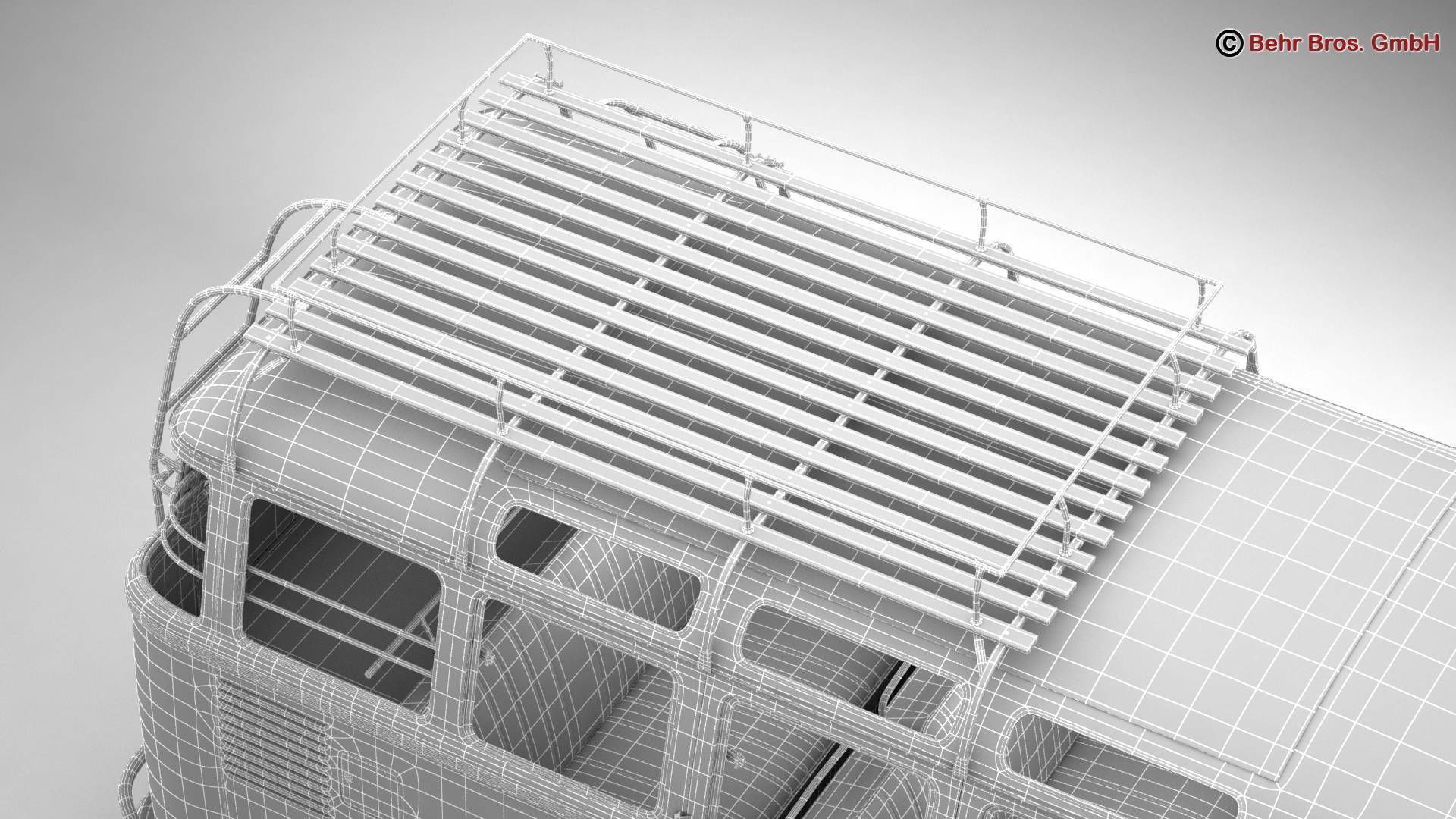 Volkswagen T1 Samba 1963 Accessories 3D model_45