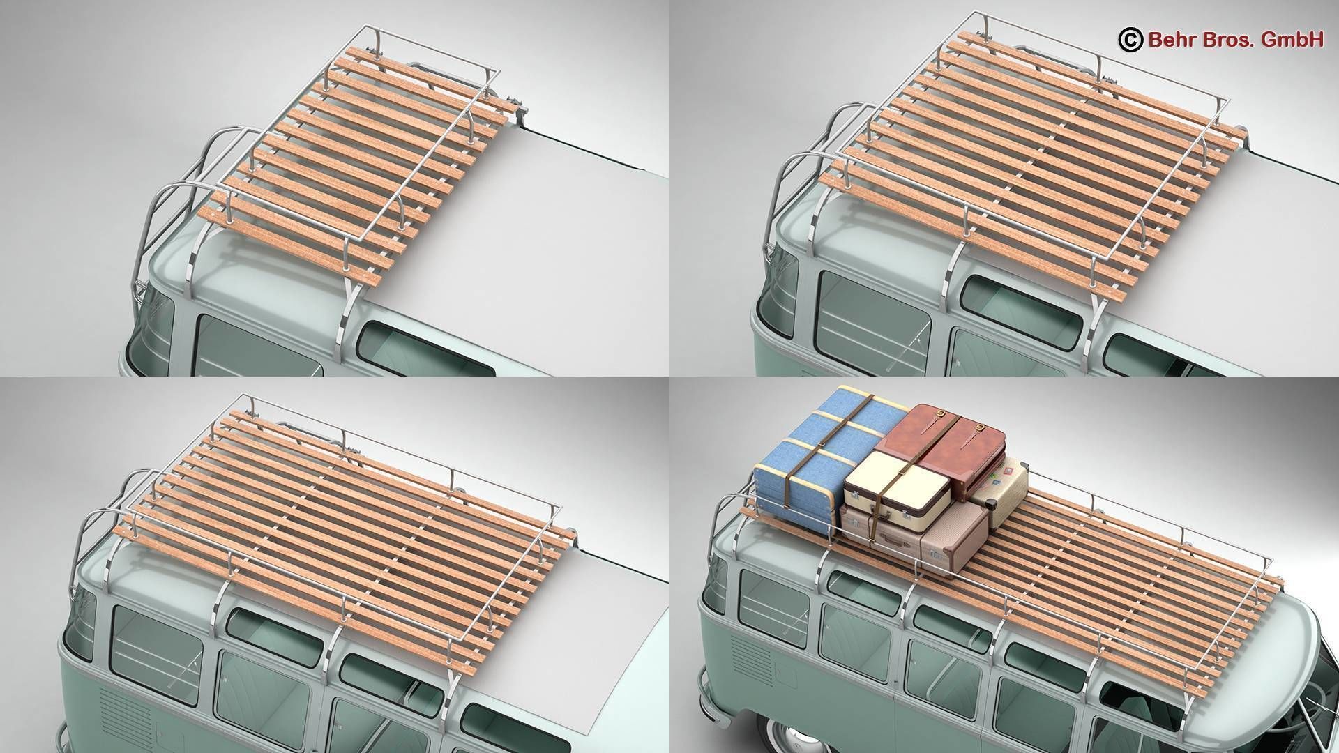 Volkswagen T1 Samba 1963 Accessories 3D model_1