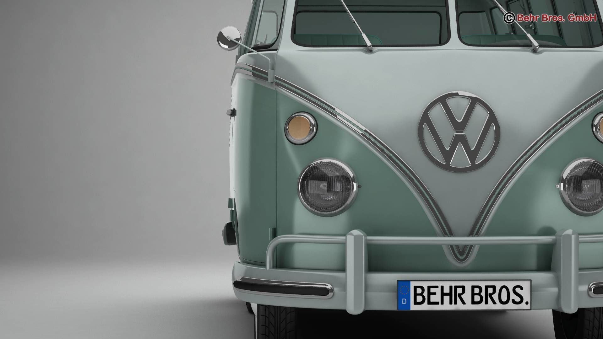Volkswagen T1 Samba 1963 Accessories 3D model_10