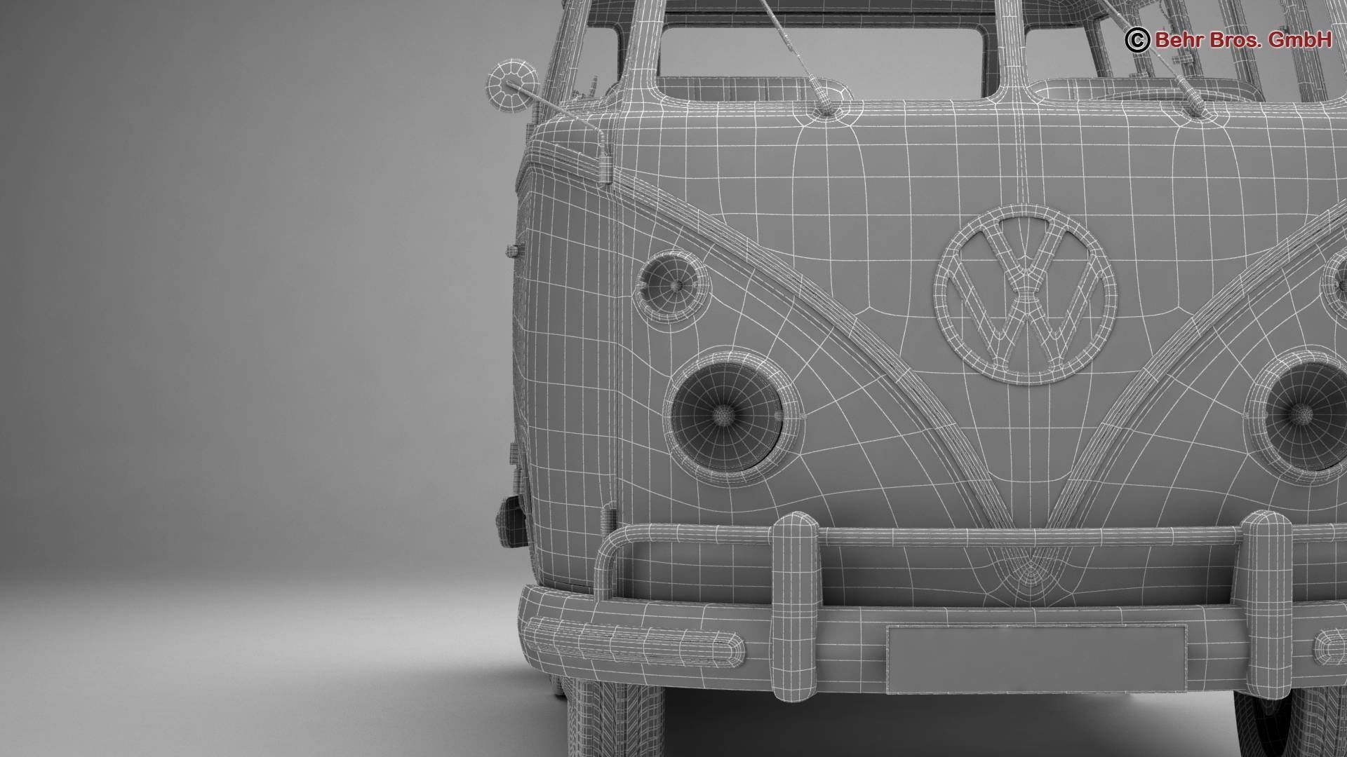 Volkswagen T1 Samba 1963 Accessories 3D model_36