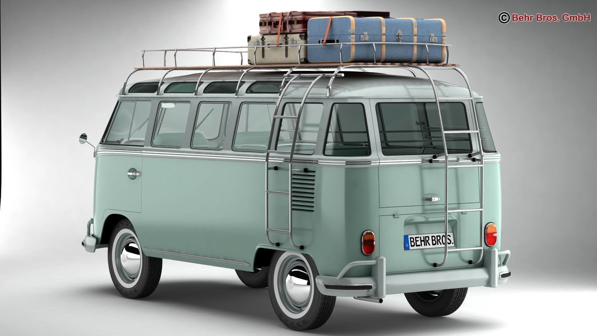 Volkswagen T1 Samba 1963 Accessories 3D model_23