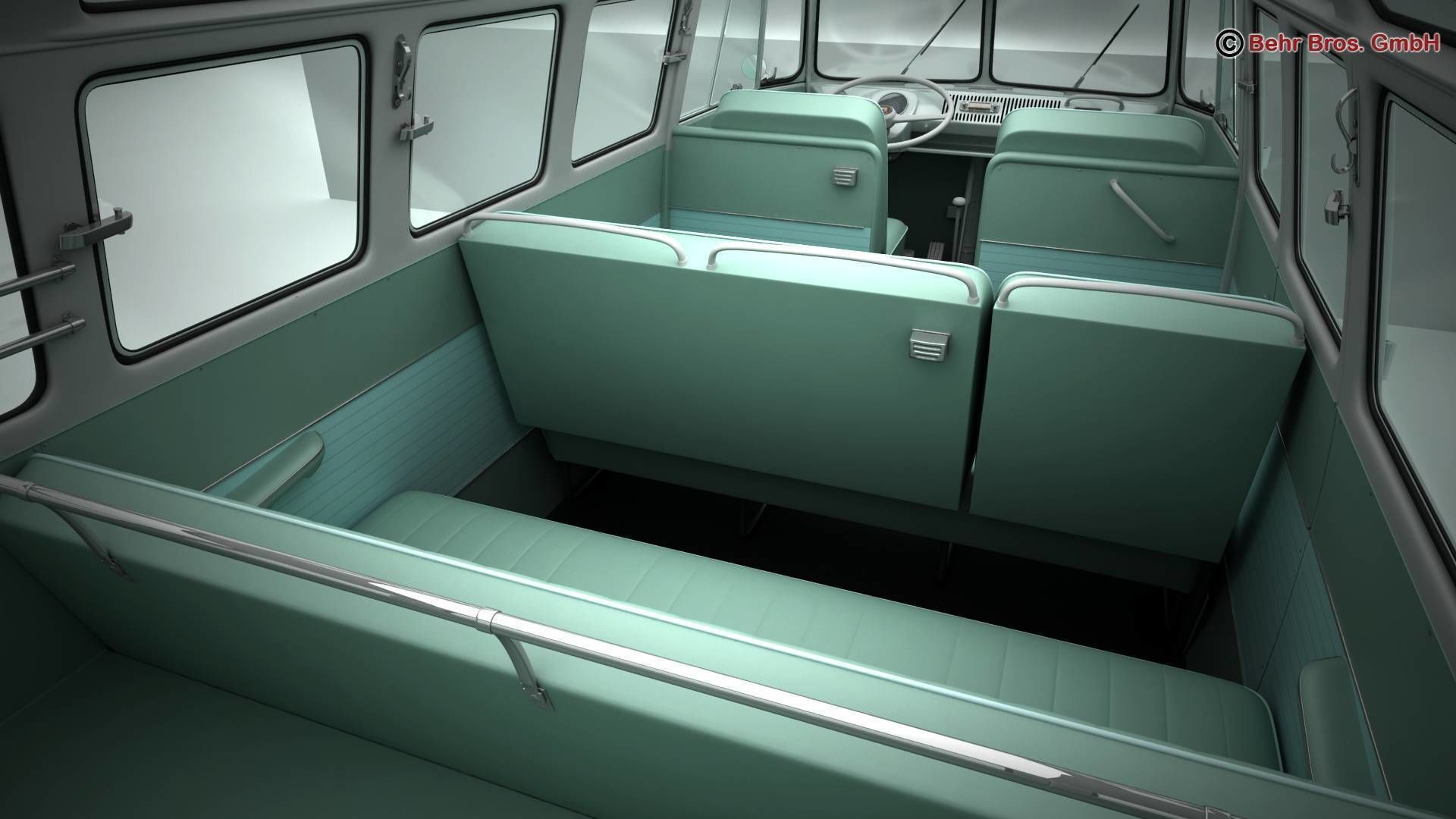 Volkswagen T1 Samba 1963 Accessories 3D model_28