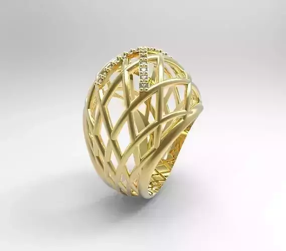 anillo calado engaste