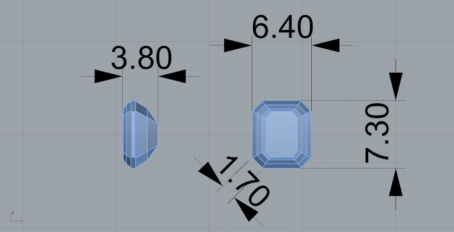 Ruby Yellow Gold Rings for Men 3D print model_11