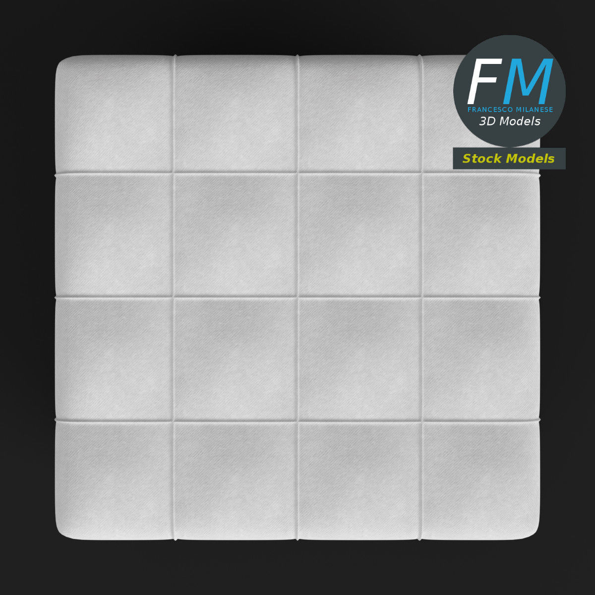 Pouf sofa 3D model_6