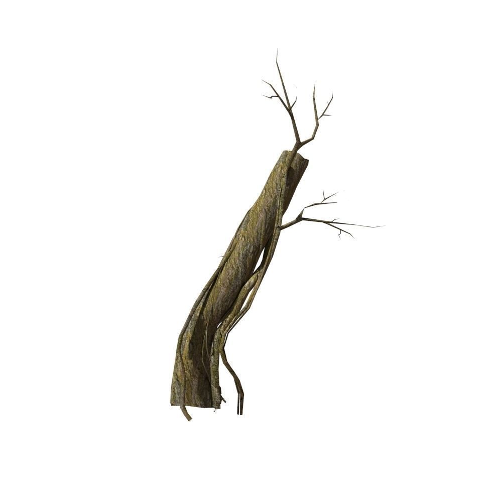 Dead Tree Low-poly 3D model_15