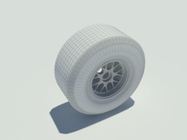 Pirelli tyre for dry weather conditions 3D model_8