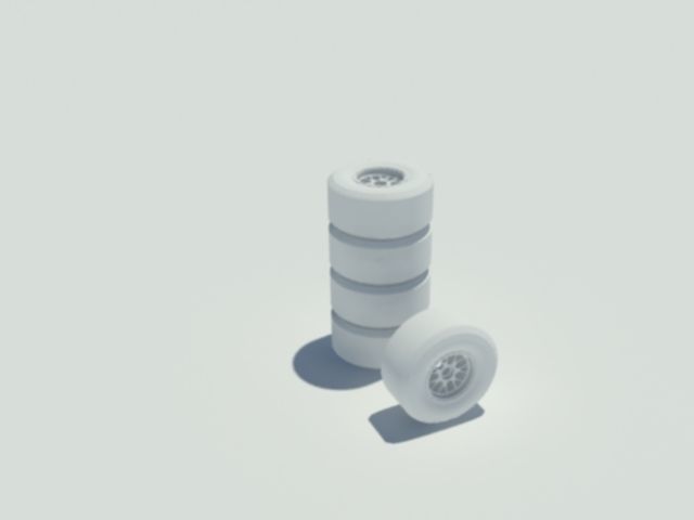 Pirelli tyre for dry weather conditions 3D model_1