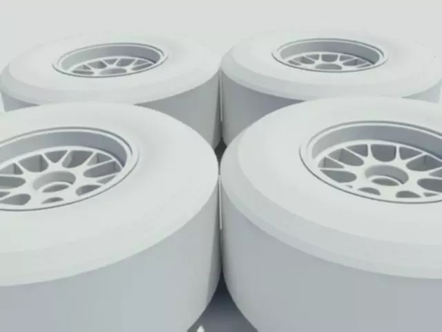 Pirelli tyre for dry weather conditions 3D model_0