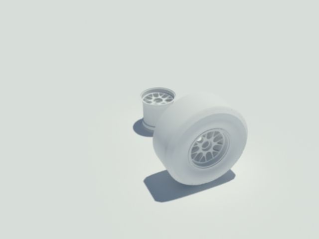 Pirelli tyre for dry weather conditions 3D model_2