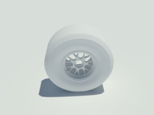 Pirelli tyre for dry weather conditions 3D model_5