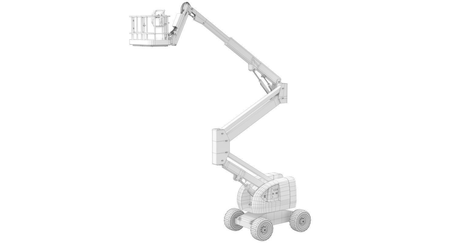 Boom Lift 1 3D model_9