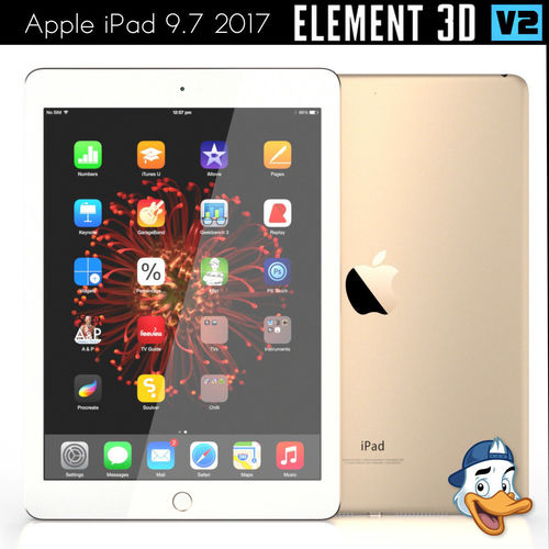 Apple iPad 9-7 2017 for Element 3D 3D model