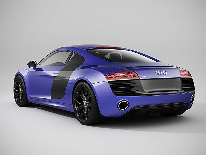 Audi R8 2014 3D model_2