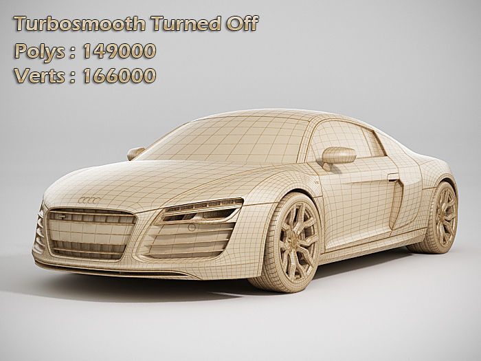 Audi R8 2014 3D model_12