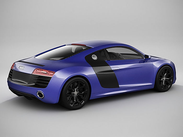 Audi R8 2014 3D model_5