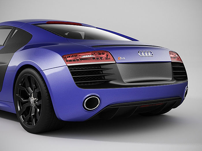 Audi R8 2014 3D model_6