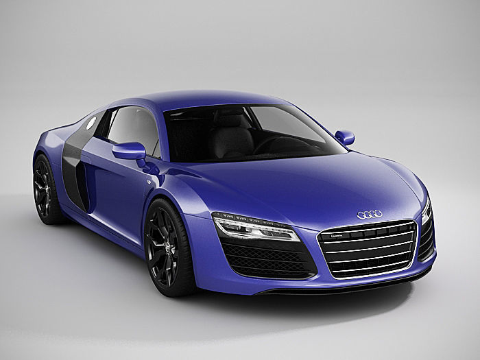 Audi R8 2014 3D model_3